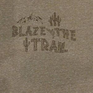 Women's G.H. Bass & Co. Tshirt  "Blaze the Trail" Size Medium  Super Soft Pre-Lo